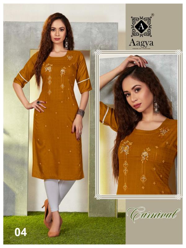 Aagya Carnival Vol 2 Rayon Casual Wear Designer Kurti Collection